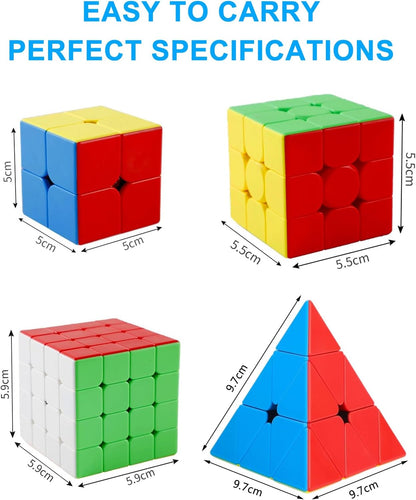 CFMOUR 20 Pack 3x3 Speed Cube Set - Stickerless Magic Cubes Bundle 3x3x3- Fast Turning Birthday Party Easter Valentines Day Gifts Puzzle Game Brain Toy for Kids and Adult