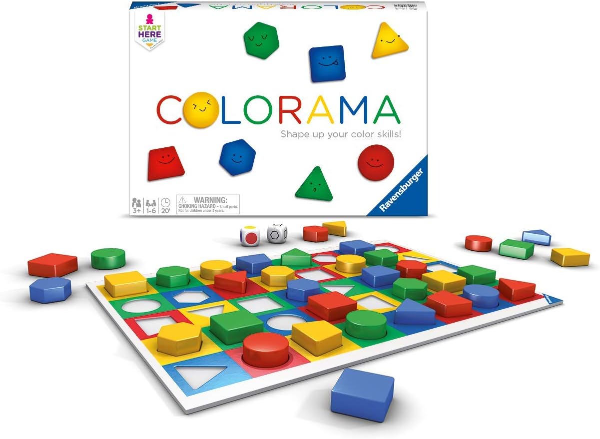 Ravensburger Colorama Game for Kids - Engaging Pattern & Shape Recognition Fun | Ideal for Ages 3 & Up | Family-Friendly | Learning Made Exciting