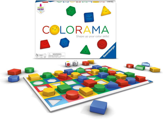 Ravensburger Colorama Game for Kids - Engaging Pattern & Shape Recognition Fun | Ideal for Ages 3 & Up | Family-Friendly | Learning Made Exciting
