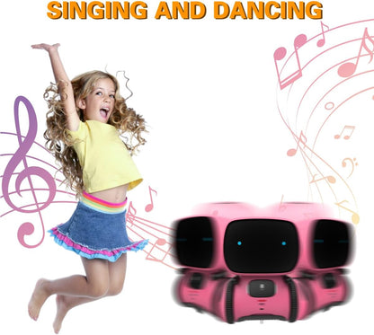 98K Kids Robot Toys for Girls and Boys, Touch and Voice Control Robots Interactive Smart Talking Robots Intelligent Partner and Teacher with Singing, Dancing, STEM Toy Gifts for Kid Age 3 and Up
