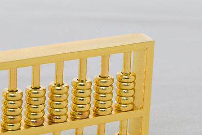 BRABUD Mini Copper Abacus Decoration Chinese Calculator Math Calculating Tool for Kids Adult Collection WQ018