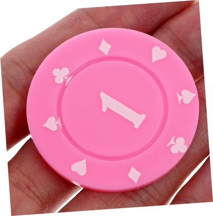 Toddmomy 100pcs Counting Chips for Games Game for Math Counting Sorting Rewards for Boys and Girls Learning Mahjong Poker Chip Props
