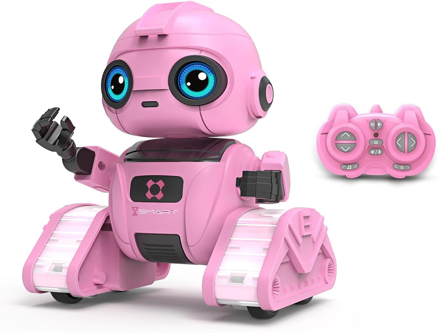 Robot Toys for Boys and Girls, Rechargeable Remote Control Robot with Auto-Demonstration, Light Projection, Dance Moves, Music, and Gesture Sensing –Toy Robot Gifts for 6+ Year Old Boys (Blue)