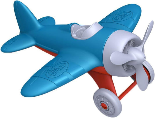 Green Toys Airplane - BPA, Phthalates Free, Blue Air Transport Toy for Introducing Aeronautical Knowledge, Improving Grasping Power. Toy Vehicles