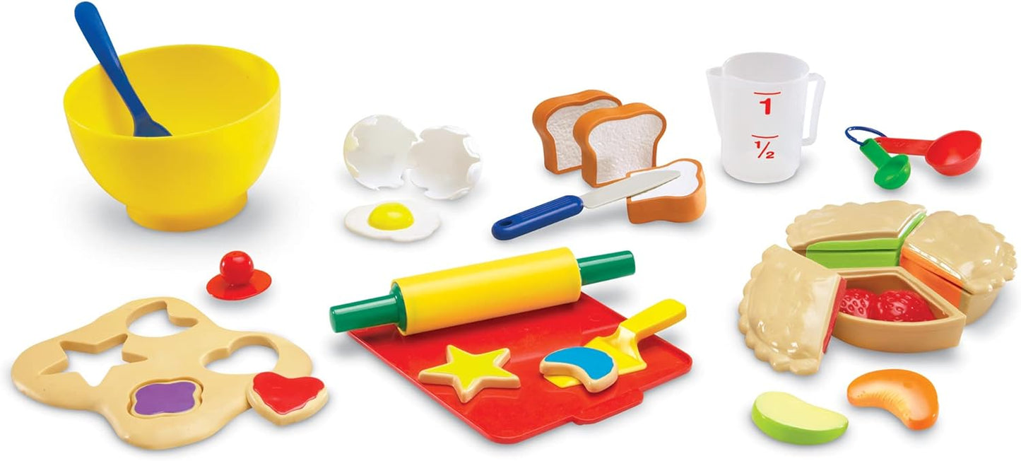 Learning Resources Pretend & Play Bakery Set - 31 Pieces, Ages 3+, Toddlers Bakery Toys, Preschool Food Kitchen for Kids, Gifts for Boys and Girls