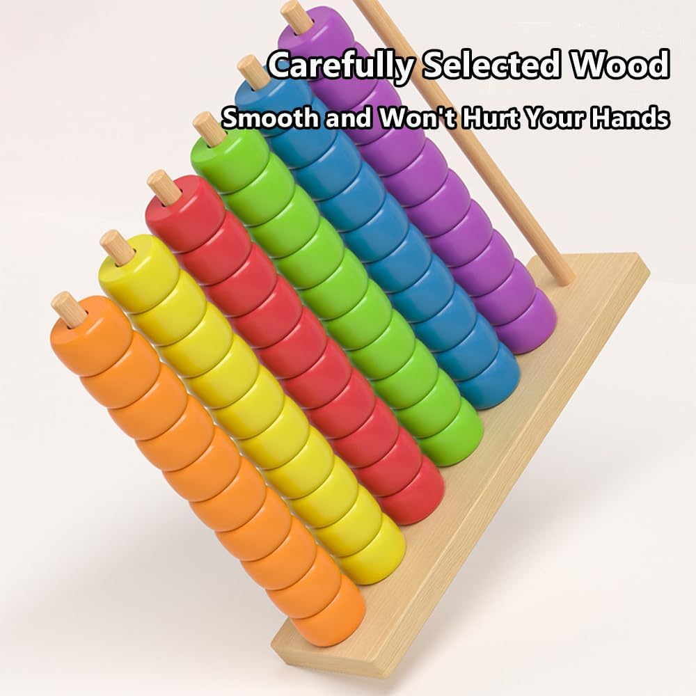 Color Matching Stacking Puzzle Game, Fast Pattern Challenge Ring Stack Puzzle for 2 Players, Competitive Tabletop Puzzle Game Set Including Shelves and Rings (1pcs)