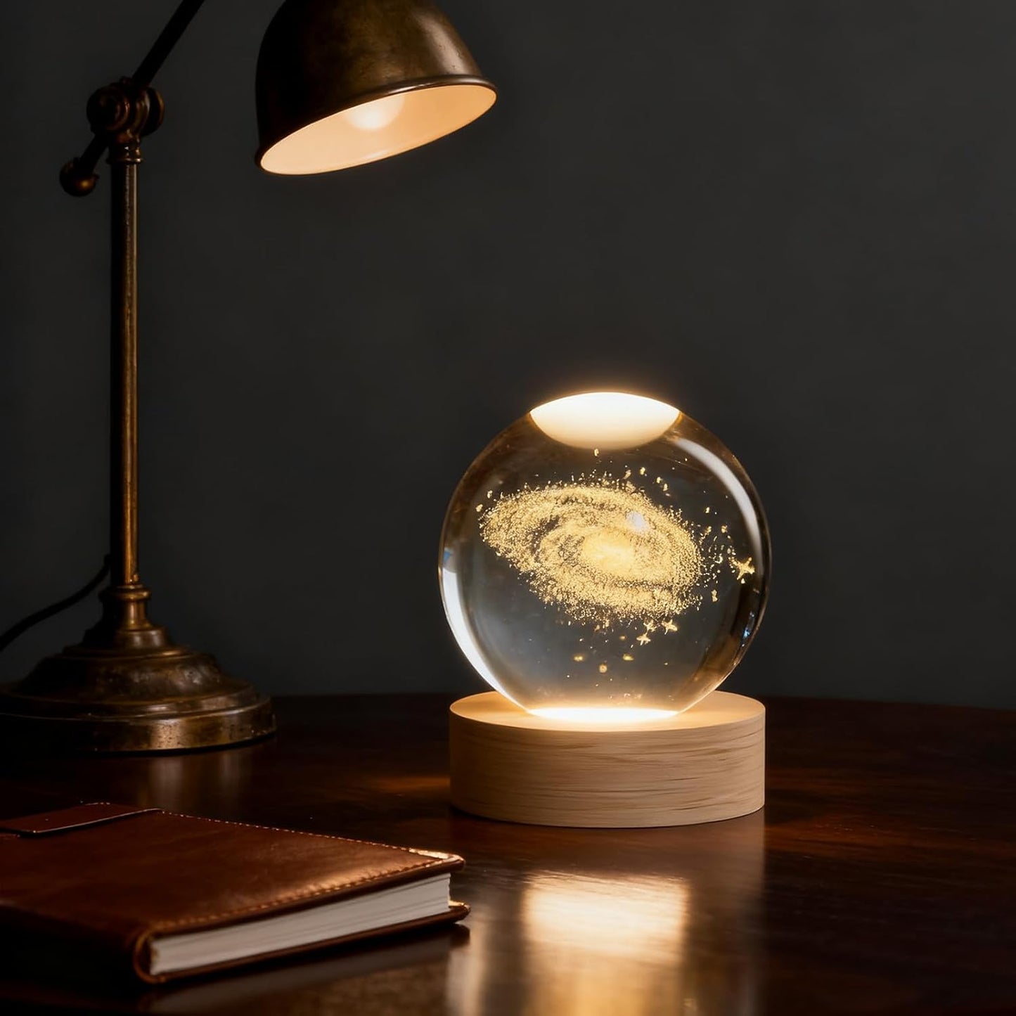 3D Solar System Crystal Ball, 2.4in Universe Gifts Decorative Quartz Glass Ball, Space Laser Engraved Model Astronomy Decor, Physics Display Sculpture Home Decor Crafts for Friends Mom Women Boys