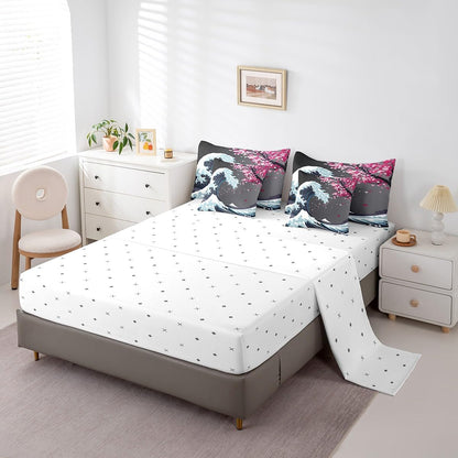 Erosebridal Chemical Equation Bed in a Bag Queen Comforter Set 7 Piece,Chemistry Bedding Sets Science Students Learning Gift Sheet Set with Comforter,Molecular Formula Education Bed Set - Colors B