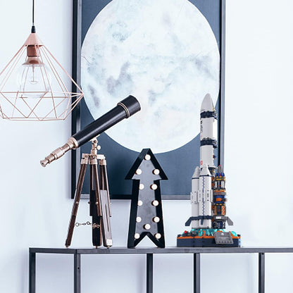 JMBricklayer Space Telescope Building Sets for Adults, Cool Space Planet Building Toys with Lights 70009, Space Exploration Telescope Model Kits for Adult, Ideal Gift for Space Lovers, Kid 14+(995PCS)