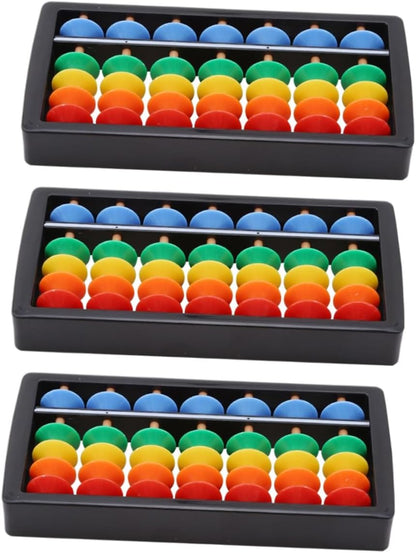 BESPORTBLE 3pcs Boys and Girls Abacus Educational Math Learning Tool for Boy Girl Counting Skills Cognitive Development and Memory Material for Early Arithmetic
