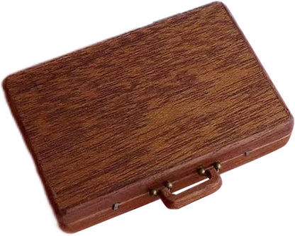 Mini Rock Collection Case 33 Compartment Stone Gem Mineral Collection Box Portable Suitcase Organizer for Crystals Rocks Geology Specimen Educational Gift Science Activity Storage Kit