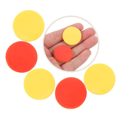 100pcs Round Counting Chips Discs for Math Games Teaching Counting Sorting Pattern Recognition Round Chip Markers for Kindergarten Learning Activities
