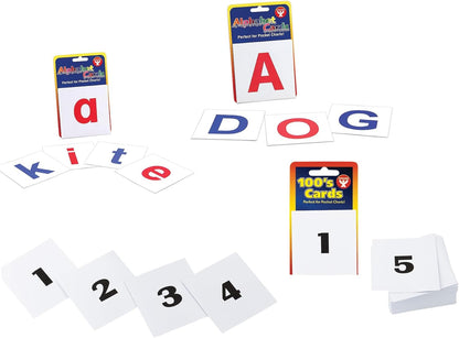 Hygloss 30-Pk Alphabet Flashcards – Lowercase Letters 3" x 3" White Cards – Literacy Learning Card Kit