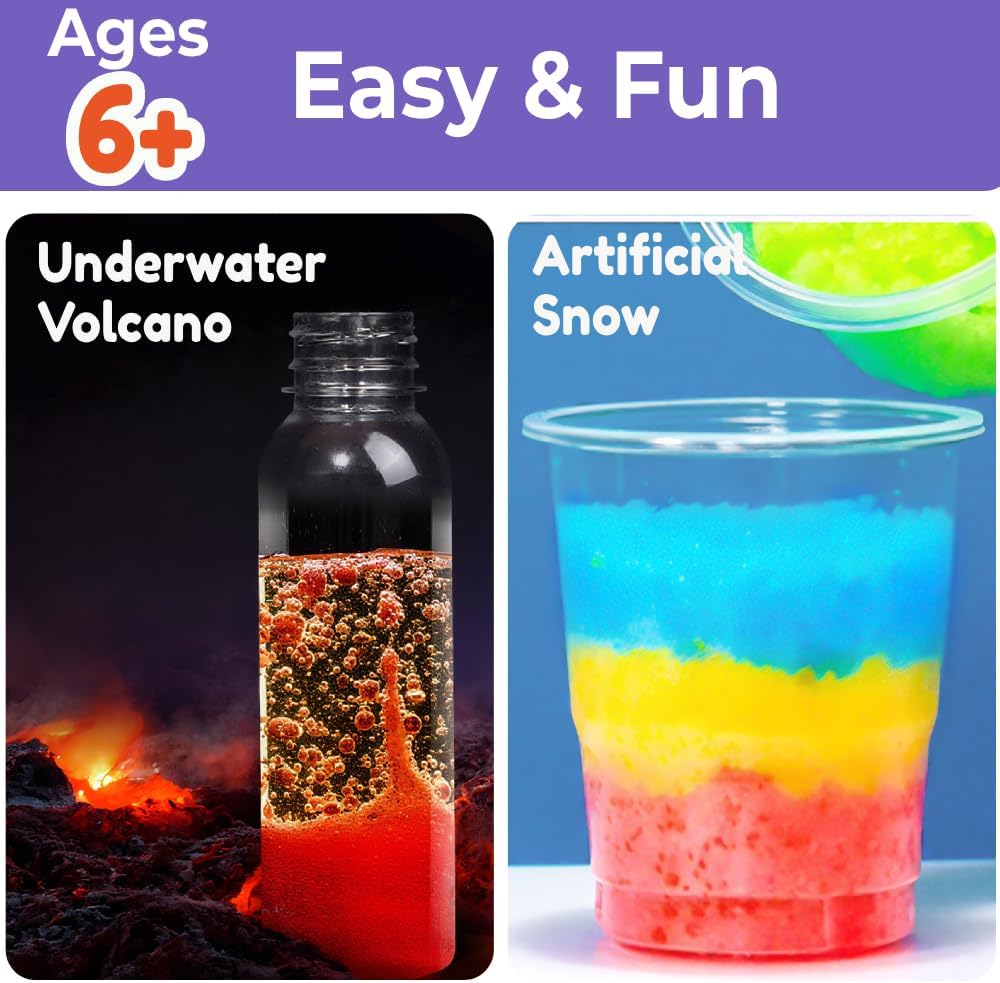 Benben 155 Experiments, Science Kit for Kids Ages 6 7 8 9 10 11 12 13 14, Earth Chemistry Physics Set, Volcano STEM Educational Toy, Birthday Gift for Boys Girls