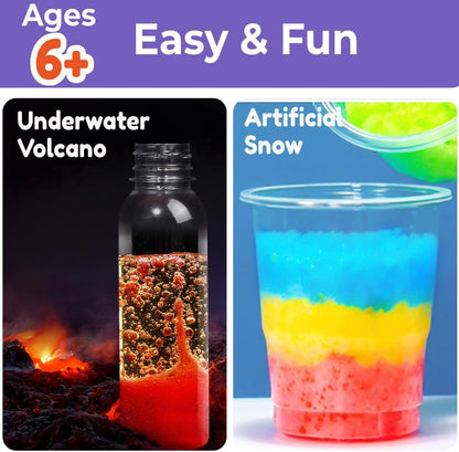Benben 155 Experiments, Science Kit for Kids Ages 6 7 8 9 10 11 12 13 14, Earth Chemistry Physics Set, Volcano STEM Educational Toy, Birthday Gift for Boys Girls