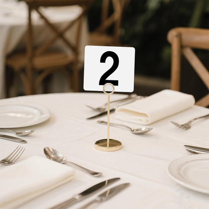 100 Pcs Table Numbers 1-100, Plastic Double Sided Table Number Cards, 4x3.7 Inch Number Signs for Wedding, Restaurant, Reception, Party, Anniversary, Event