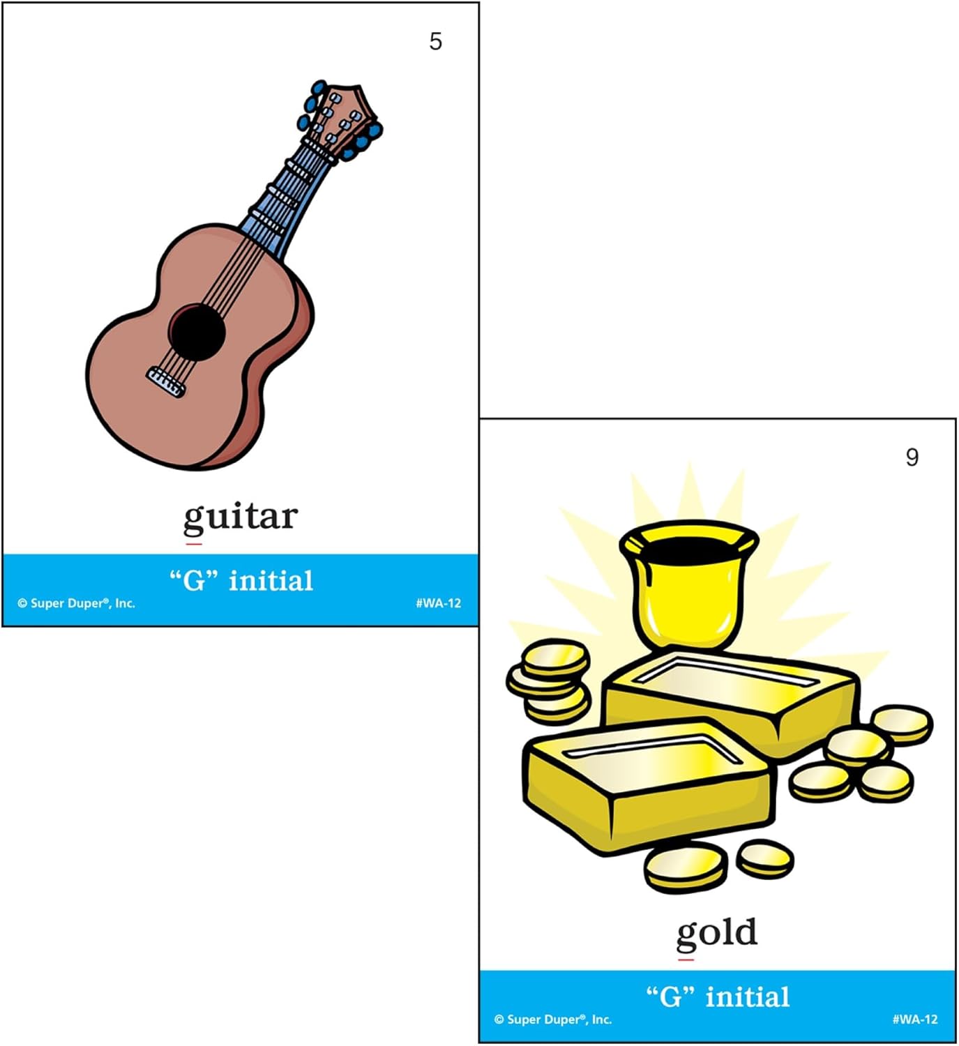 Super Duper Publications | Articulation G Sound Fun Deck | Vocabulary and Language Development Flash Cards | Educational Learning Materials for Children