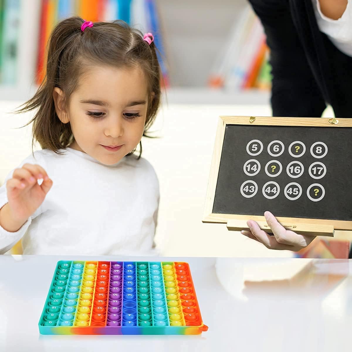 DK-SIMINA Multiplication Tables Games 12x12 Flash Card Toys, POP Create Various Multiplication Formulas for Teachers, Two-Sided Tables