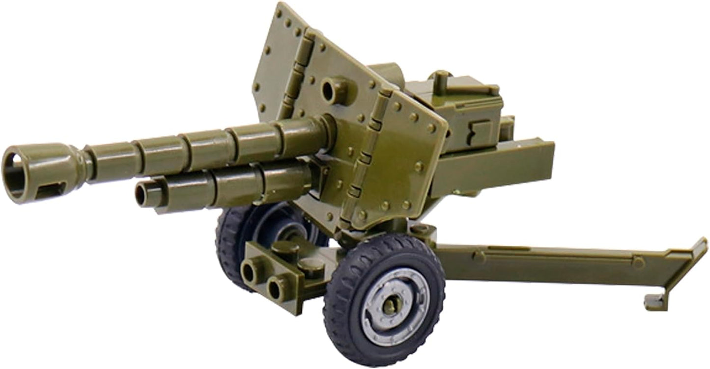 Weapons Pack Military Toy Set Building Blocks Model for Soldier Figures, Army Equipment Gear Kit Pieces and Parts Accessories Compatible with Major Brand