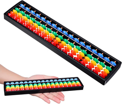 Toddmomy Abacus Soroban for Kids, Plastic Abacus Beads Chinese Calculator 17 Digits Math Learning Educational Counting Tool for Kids Adults