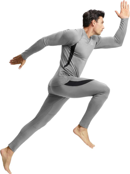 CL convallaria Thermal Underwear Long Johns Set Mens Winter Gift Hunting Gear Sport Base Layer Bottom Top - Colors A