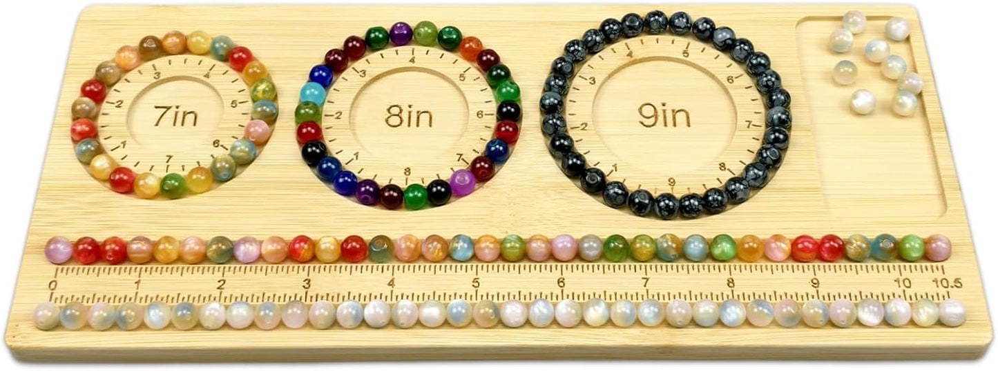 Petoysoso Bead Boards for Jewelry Making, Bamboo Beading Board for Bracelet & Necklace, Jewelry Making Supplies,Bead Tray Supplies