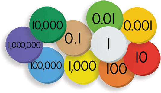Teacher Created Resources Sensational Math Place Value Discs: 10-Value Decimals to Whole Numbers (TCR626638)