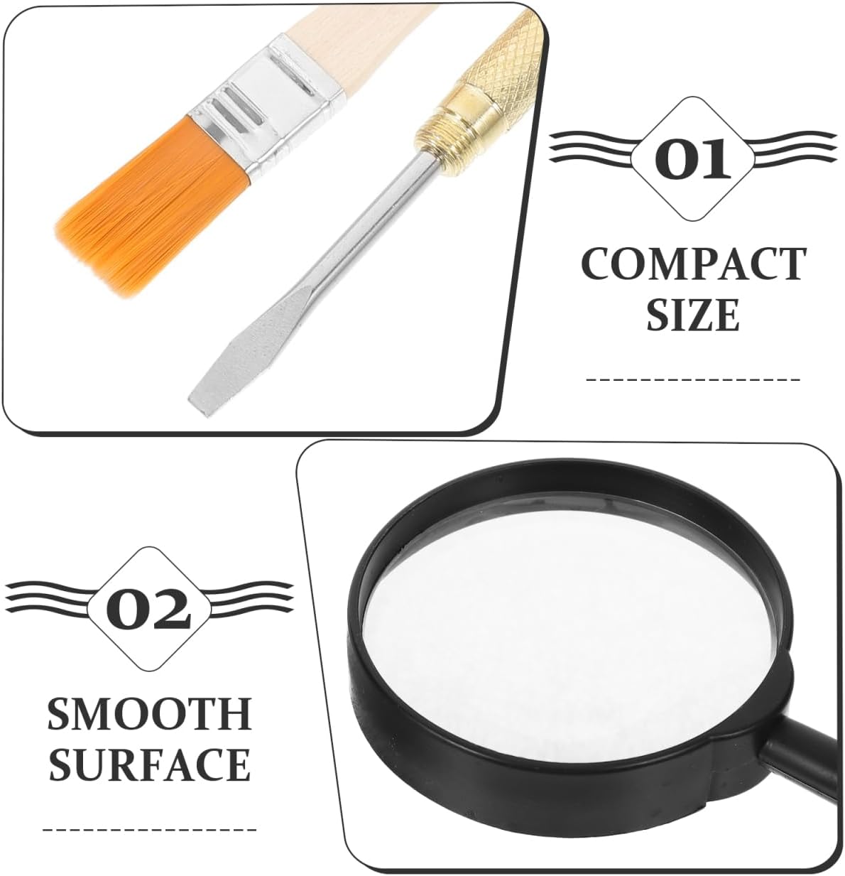 BESPORTBLE Dig Kit Archaeological Excavation Tool Set for Kids - Dinosaur Fossil Digging Tools & Gemstone Kit - Archaeological Toys with Hammer Chisels Brush and Magnifying Glass