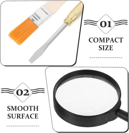 BESPORTBLE Dig Kit Archaeological Excavation Tool Set for Kids - Dinosaur Fossil Digging Tools & Gemstone Kit - Archaeological Toys with Hammer Chisels Brush and Magnifying Glass