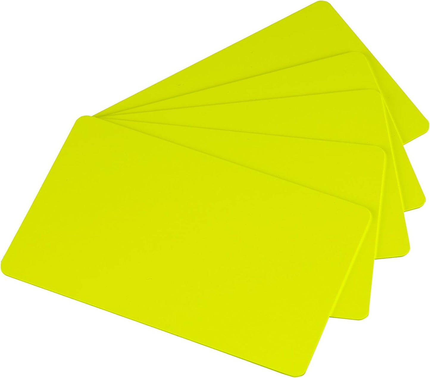 Pack of 100 Premium Yellow Gold CR80 PVC Cards | 30 mil by easyIDea