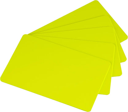 Pack of 100 Premium Yellow Gold CR80 PVC Cards | 30 mil by easyIDea