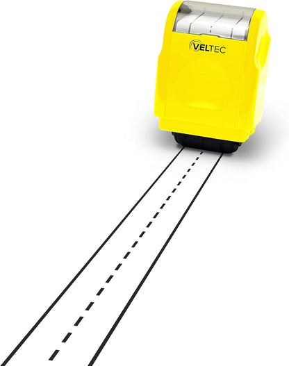Veltec Dashed Handwriting Lines Practice Roller Stamp for Kids, Parents and Teachers (Black)
