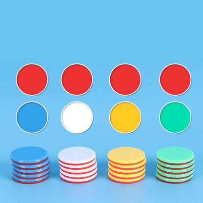 100 Pieces Learning Counters Two Color Counters for Math Practice Bingo Chips Math Counters for Kids for Game Classroom
