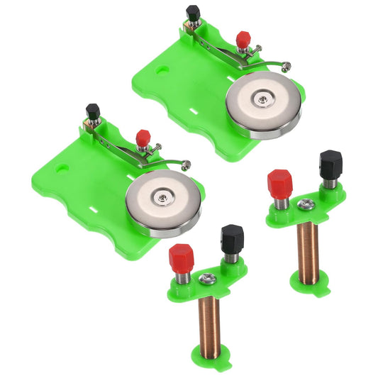 PATIKIL Physical Experiment Set, 2 Set Electric Bell Magnetism Experiment Kits Electromagnet Labs Induction for Educational Learning Teaching, Green