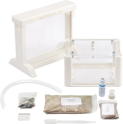Anthouse.ES - Natural Sand Ant Farm - Basic Acrylic Kit (Sandwich + Foraging Box) - 12x10x1 cm and 18x10x5 cm