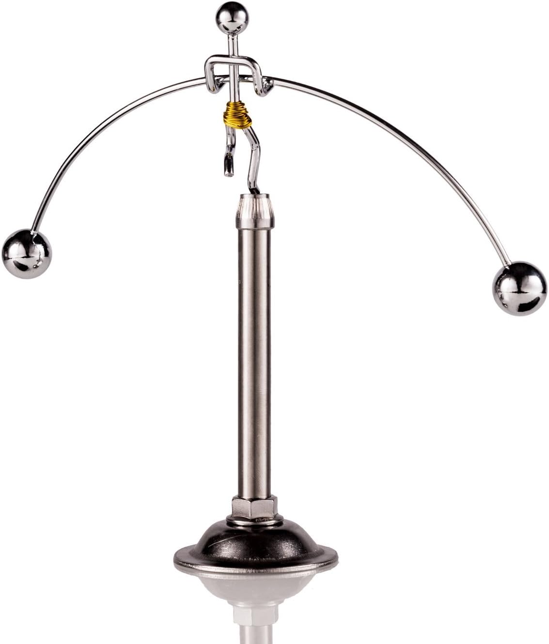 Sunnytech Steel Balance Physics Toy Weightlifter Kinetic Art Balance Toy Balancing Decompressive Science Home Office Toy for Desk Decor WJ020