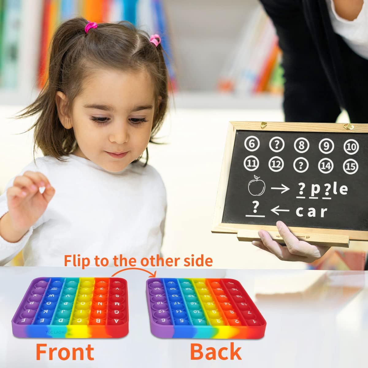 12x12 Multiplication Chart Pop Toy Board, Math Games for Kids, Educational Math Manipulatives, Classroom Learning Supplies, Stress Relief Fidget Toy for Kids & Adults with Anxiety