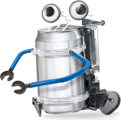 4M Toysmith, KidzRobotix Tin Can Robot, DIY Science Kits STEM Powered Kids, For Boys & Girls Ages 8+