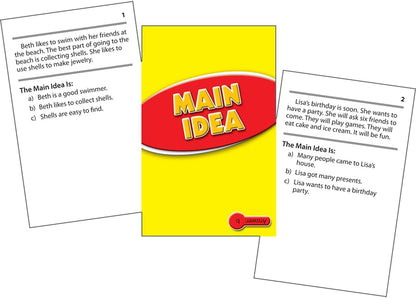 Edupress Reading Comprehension Practice Cards, Informational Text, Red Level (EP63437) Medium