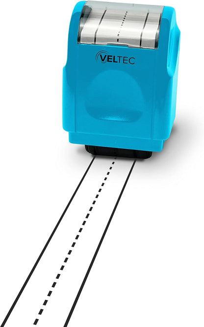 Veltec Dashed Handwriting Lines Practice Roller Stamp for Kids, Parents and Teachers (Black)
