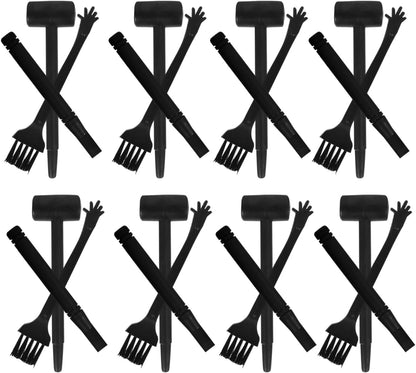 BESTonZON Archaeological Excavation Tools Kit for Kids 10-Piece Dinosaur Digging Set with Hammer Chisel Brush Gemstone Dig Toys for Educational Science Play