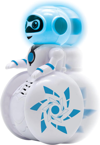 LEXiBOOK Powerman Max - Remote Control Walking Talking Toy Robot STEM Programmable Dances Sings Telling 10,000 Stories 300+ Learning Quiz Shooting Discs and Voice Repeat for Kids 4+ - ROB80EN, White