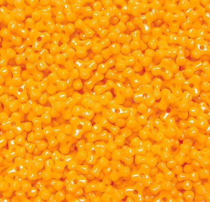 Tri Beads, Easy-to-Use Reusable Jewelry Making Supplies for Art, Craft Decorations & More, 11 mm Bracelet Beads, Crafted in The USA, Neon Yellow, 500 pcs (Pack of 1)