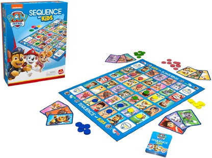 Paw Patrol Sequence for Kids | Easy to Play Matching Game of 4-in-A-Row Featuring Paw Patrol Characters | 2-4 Players, Ages 3+
