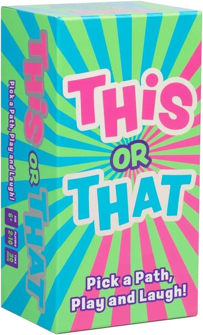 This or That Party Game – Family Card Game with Easy Either/Or Choices | Fun Guessing Game for Kids, Teens & Adults Where Players Follow Their Path Down the Pyramid for Family Game Night & Parties