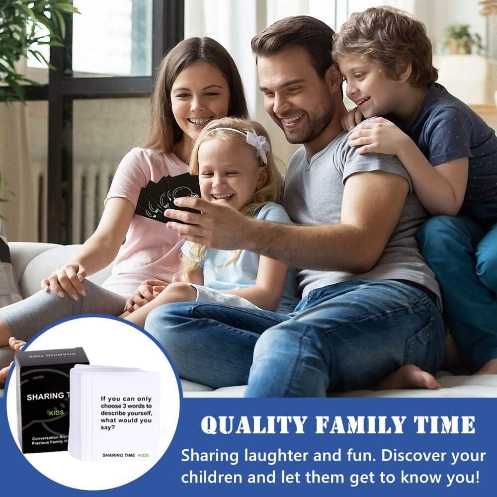 Family Games for Kids and Parents - 120 Thought-Provoking Kids Conversation Starters, Fun Family Activities Question Card Games for Raod Trip Car Travel, Great Parent-Child Relationship Building