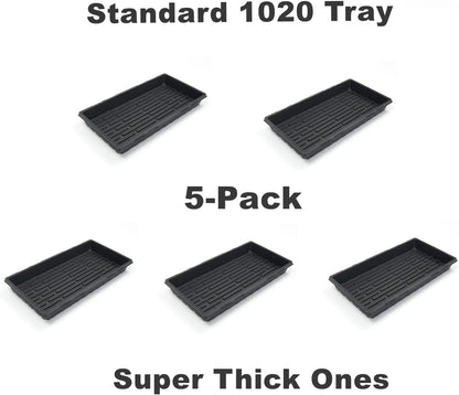 RooTrimmer 10 Pack 1020 Mesh Trays, Extra Strength 1020 Mesh Bottom Trays with Holes, 20'' x 10'', Heavy Duty Propagation Flats for Microgreens, Seed Starting, Soil Blocks, Hydroponics & Wheatgrass