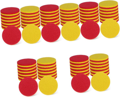 BESPORTBLE 2sets Discs Math Learning Counters Math Addition Math Counters Counting Blocks for Counting Blocks for Math Tokens Color Counting Chips 100pcs*2