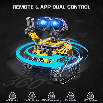 HOGOKIDS Robot Building Toys for Kids - 5 in 1 Remote & APP Controlled Building Set | RC Wall/Engineer Robot/Mech Dinosaur STEM Toys for Boys Girls Age 6 7 8 9 10 11 12+ Year Old (520 Pcs)
