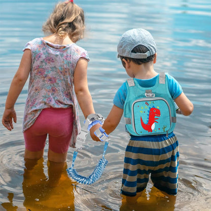 Accmor Toddler Harness Leash + Reflective Anti Lost Wrist Link, Cute Car Kids Back Pack with Hand Strap Collapsible Child Walking Restraint Belt Tether Hold Baby Boys Close for Outdoor Travel